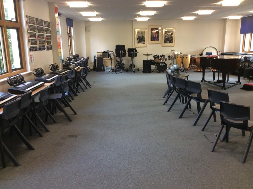 In this room, we make music….